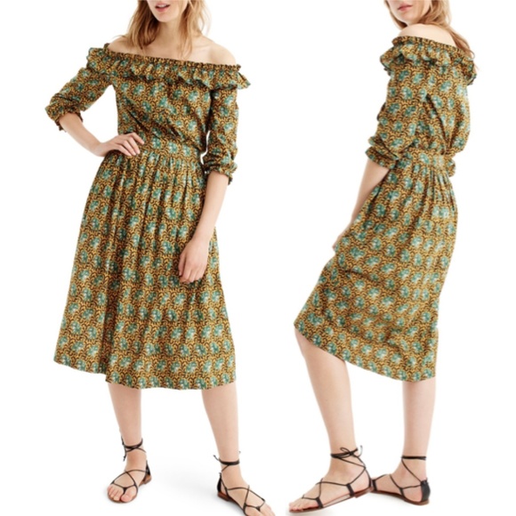 J Crew Ratti Elephant Outfit Midi Skirt 
